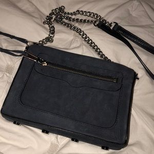 Navy blue Rebecca Minkoff Avery Crossbody handbag.
